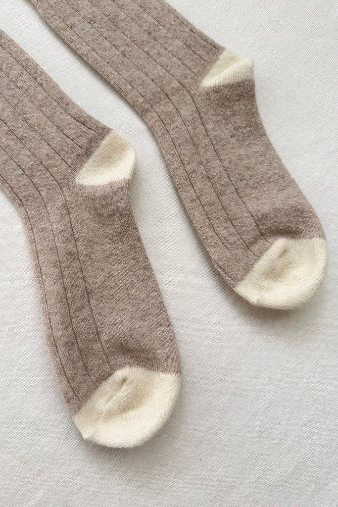 Classic Cashmere Socks - Fawn