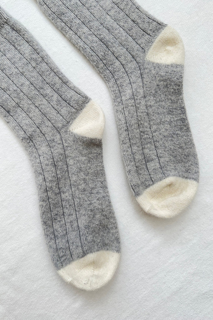 Classic Cashmere Socks - Grey Melange