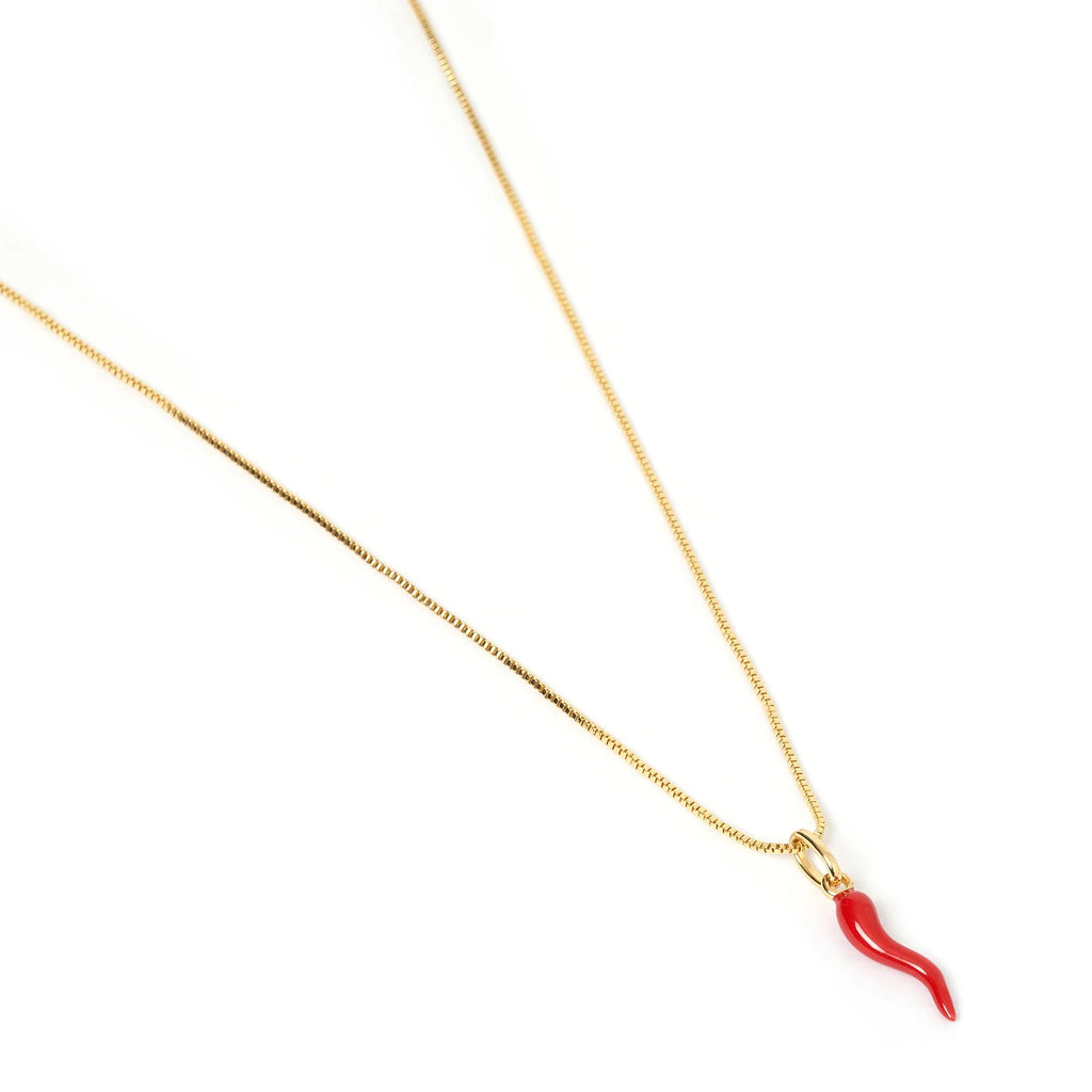 Cornicello Red Charm Necklace