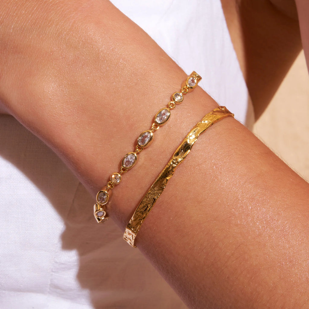 Isadora Gold Bracelet - Stone